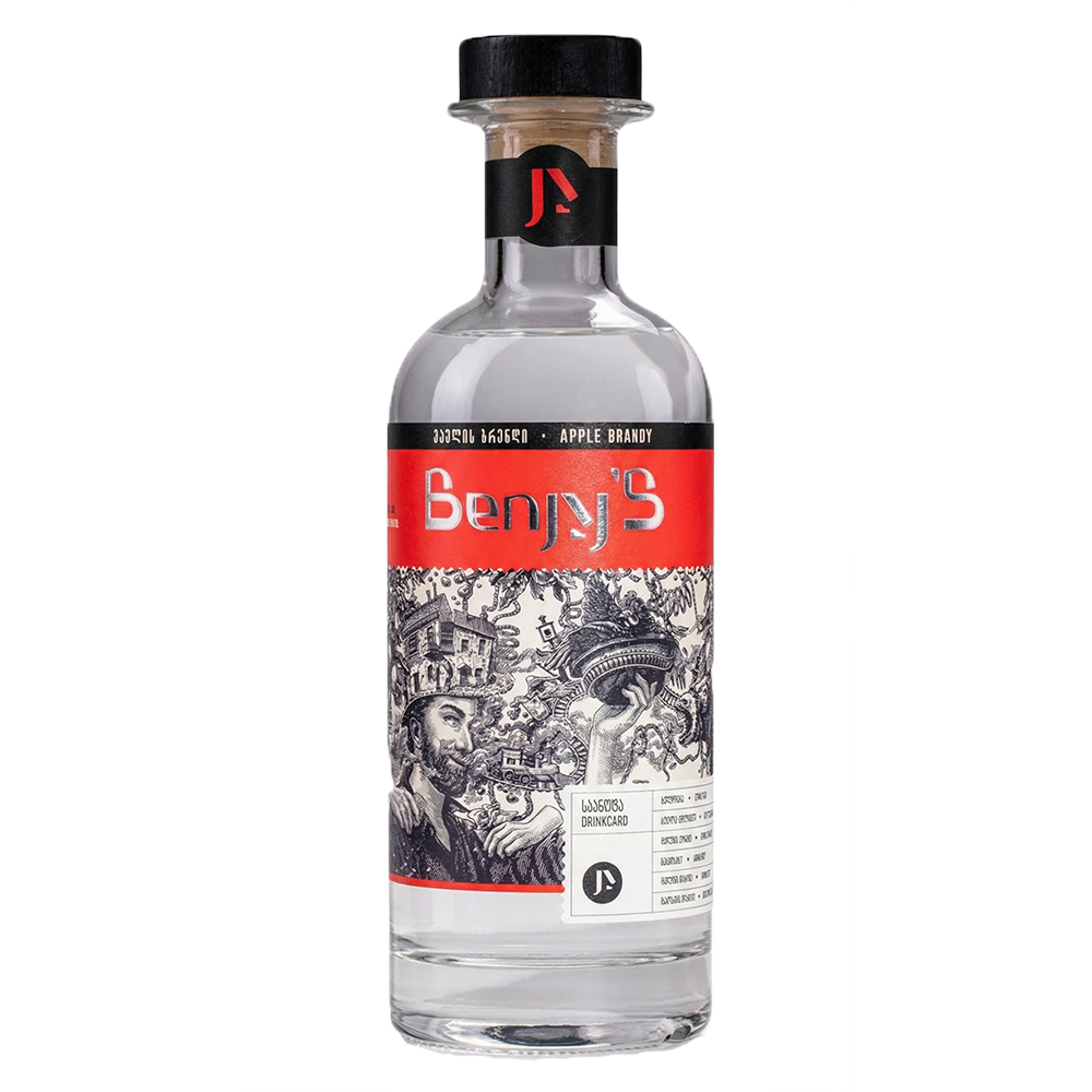 Benjy Apple brandy 700 Glovo APP product photos Benjy's apple brandy. ბენჟი, ვაშლის ბრენდი