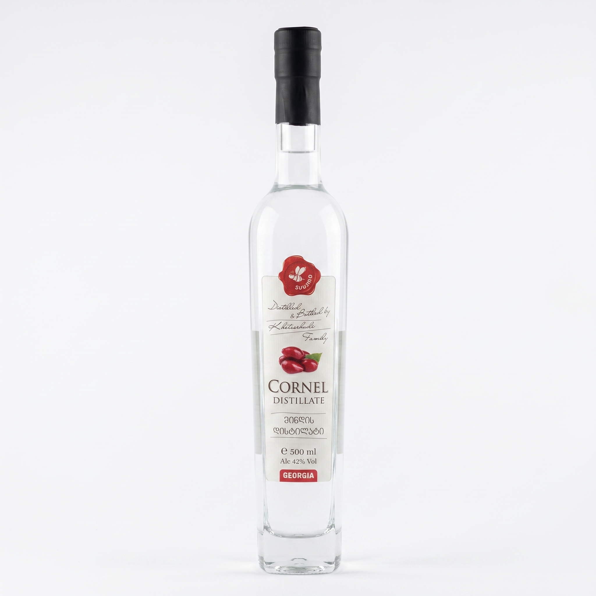 shuano shindi 0.5 (1) შინდის არაყი shindis arayi cornel distillate